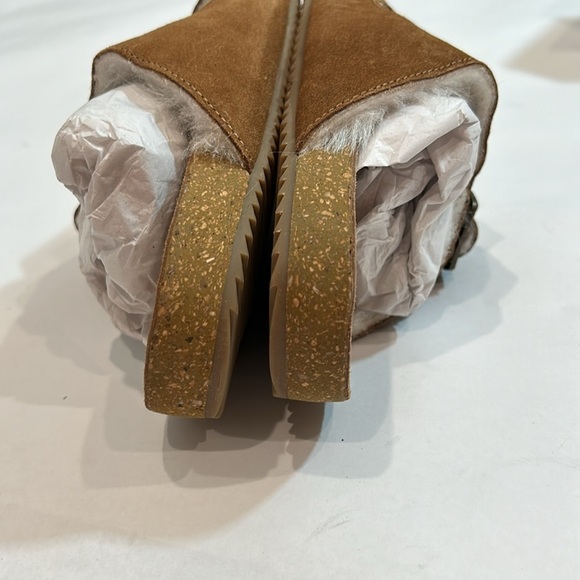 Coconuts by Matisse chestnut brown leather slides double buckle size 7 nib - Picture 4 of 9